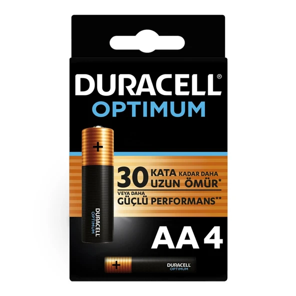 Duracell Optimum Alkalin Pil AA 4'' lü Paket ürün görseli 1