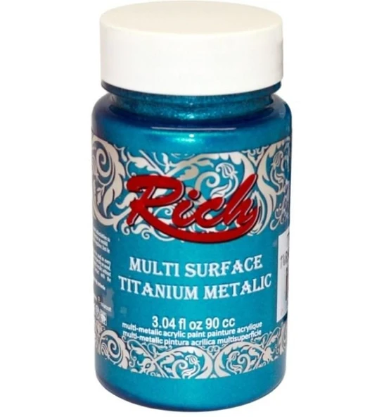 Rich Multi Surface Titanium 2572 Turkuaz Metalik 90 cc ürün görseli 1