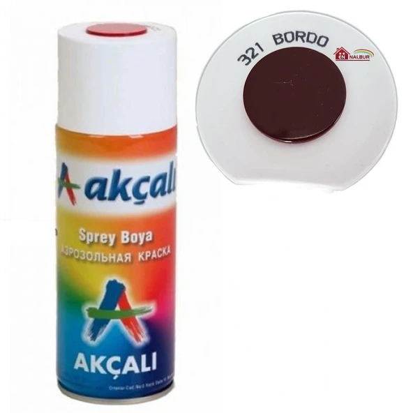 Akçalı Sprey Boya 400 ml 321 Bordo ürün görseli 1