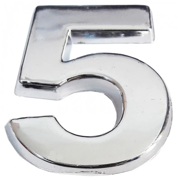 Cemax Krom Yapışkanlı 5 Rakamı 5 cm ürün görseli 1