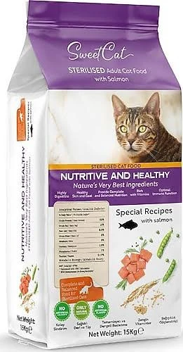 SWEET CAT SOMONLU 15 KG KISIRLAŞTIRILMIŞ YETİŞKİN ürün görseli 1