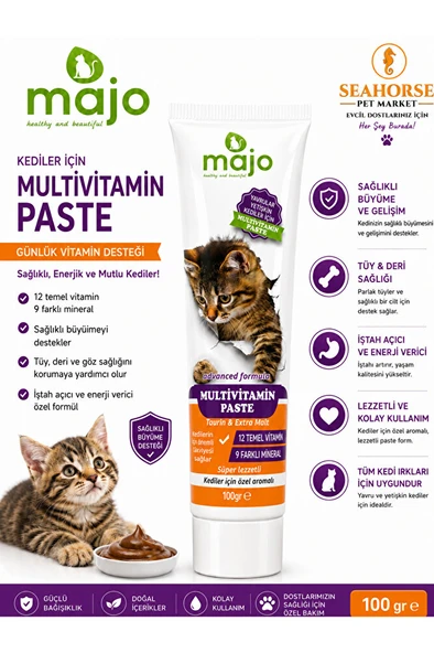 Kediler İçin Multivitamin Paste 100 GR ürün görseli 1