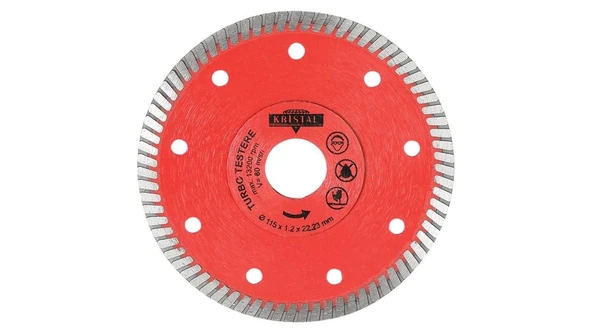 Kristal Turbo Elmas Testere 115 mm ürün görseli 1