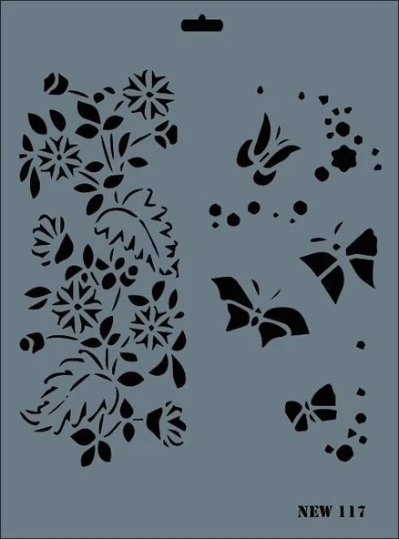 Rich New Seri N-117 Stencil 35x25 cm ürün görseli 1