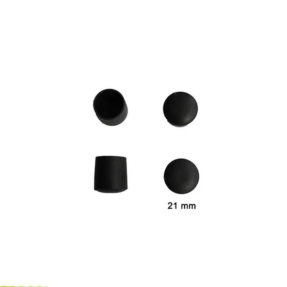 Yuvarlak Profil Dış Tapa 21 mm 4 Adet ürün görseli 1