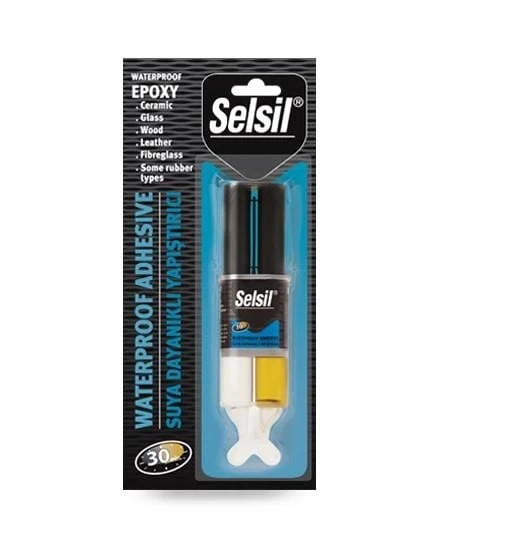 Selsil Suya Dayanıklı Epoksi Şeffaf Yapıştırıcı 28 gr ürün görseli 1