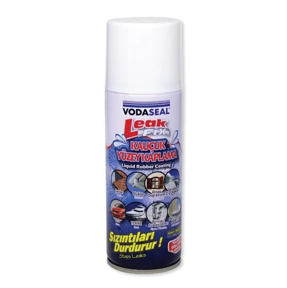 Vodaseal Leak Fix Kauçuk İzolasyon Spreyi 200 ml Beyaz ürün görseli 1