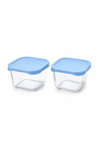 2 li Snowbox Mini Saklama Kabı 275cc Kare Kapaklı Çok Amaçlı Organizer ürün görseli 1