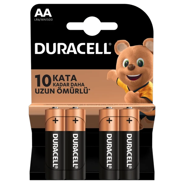 Duracell AA Kalem Pil 4'lü ürün görseli 1