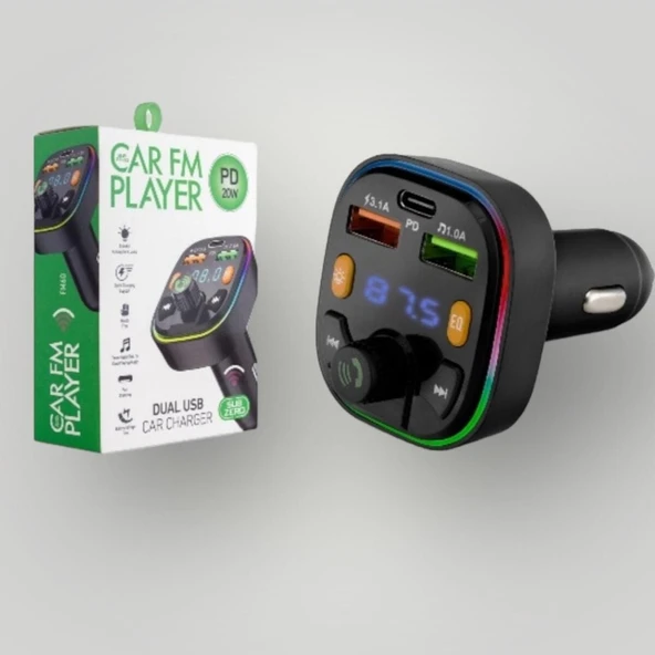 FM60 Bluetooh Car Fm Player ürün görseli 1