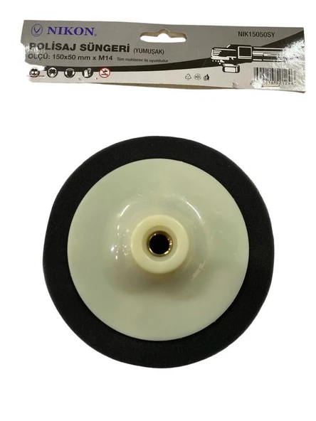 Nikon 15050SY Polisaj Süngeri 150 mm Siyah Yumuşak ürün görseli 1