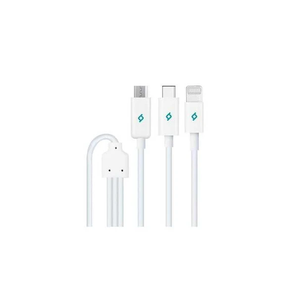 Ttec 2DK7521 Trio 3 IN 1 Şarj Kablosu ürün görseli 1