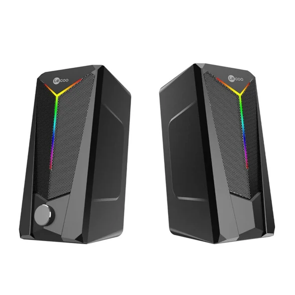 LENOVO LECOO DS104 6W 80DB RGB IŞIKLI 1+1 GAMING SPEAKER HOPARLÖR ürün görseli 1