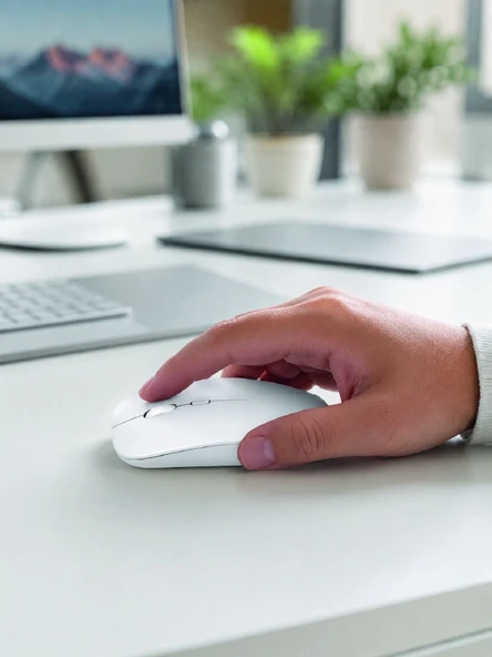 Kablosuz Bluetooth Oyuncu Mouse Sessiz Tıklama Ergonomik Wireless Fare - Resim 2