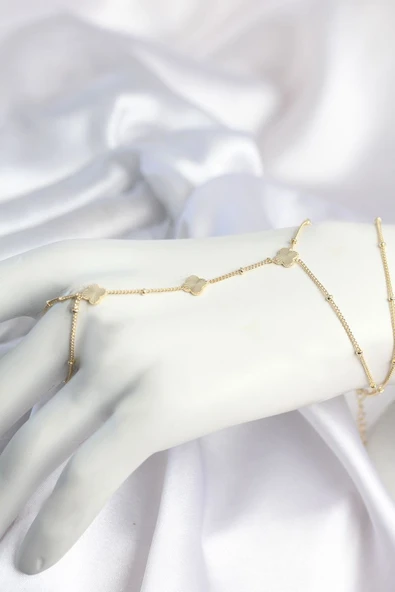 Pirinç Gold Renk Yonca Model Kadın Şahmeran TJ-SN795 ürün görseli 1