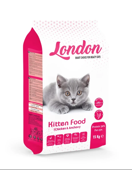 LONDON YAVRU KEDİ MAMASI TAVUKLU VE HAMSİİL ürün görseli 1