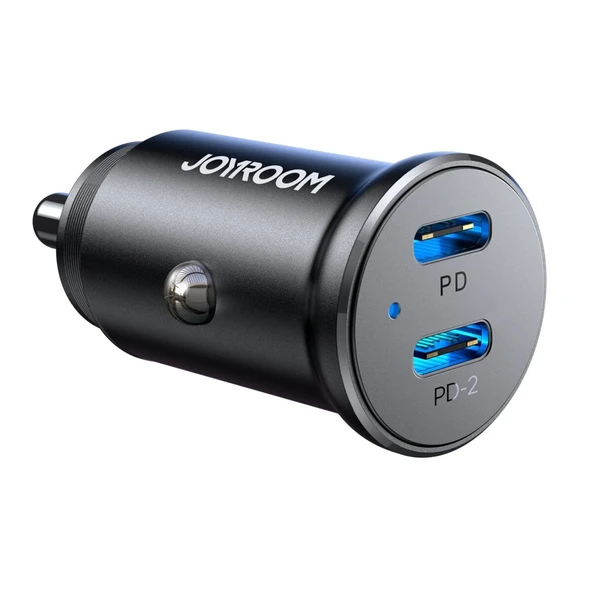 JOYROOM JR-CCN06 30W 2C MINI METAL CAR CHARGER ürün görseli 1