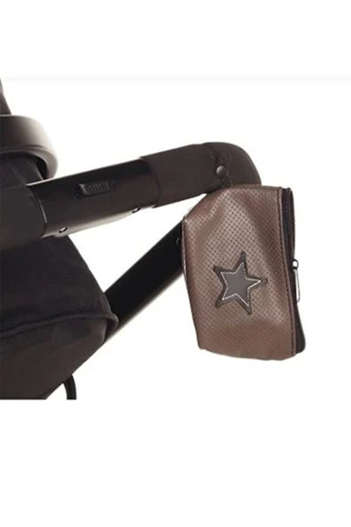 Askılı Kolay Taşınır Emzik Saklama Çantası-pacifier Bag-kahverengi ürün görseli 1
