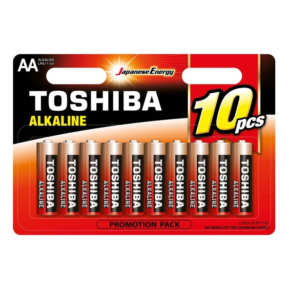 TOSHIBA LR6 10LU BLS ALKALİN KALEM PİL ürün görseli 1