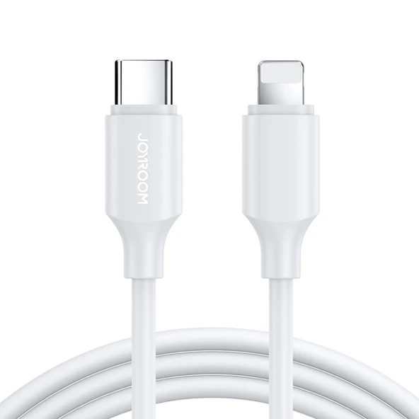 JOYROOM S-A9 30W FAST CHARGING CABLE  C TO L 1M WHITE ürün görseli 1