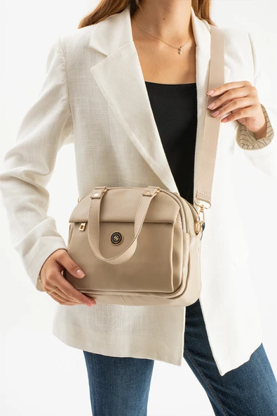 Sedef çanta Ss 1431 Kadın Omuz Çantası Kol Çantası El Çantası Çapraz Çanta KUM ürün görseli 1