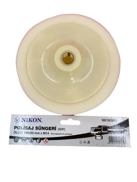 Nikon 15050BS Polisaj Süngeri 150 mm Beyaz Sert ürün görseli 1