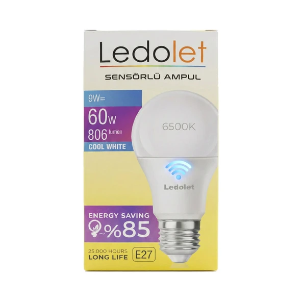 LEDOLET IŞIK SENSÖRLÜ 9W LED AMPUL ürün görseli 1