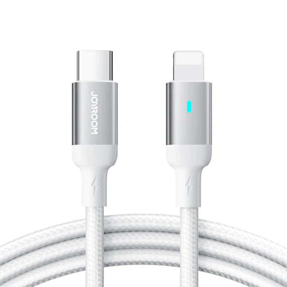 JOYROOM S-A10 30W TYPE C-LIGHTNING CABLE 1.2M WHT. ürün görseli 1