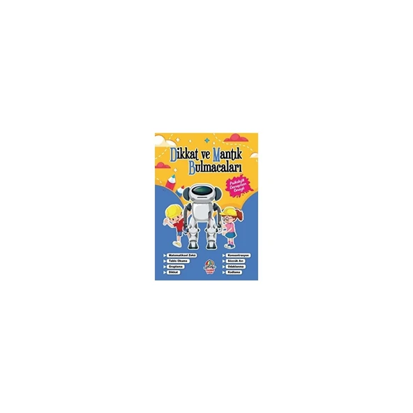 Dikkat ve Mantık Bulmacaları - Lacivert Kitap ürün görseli 1