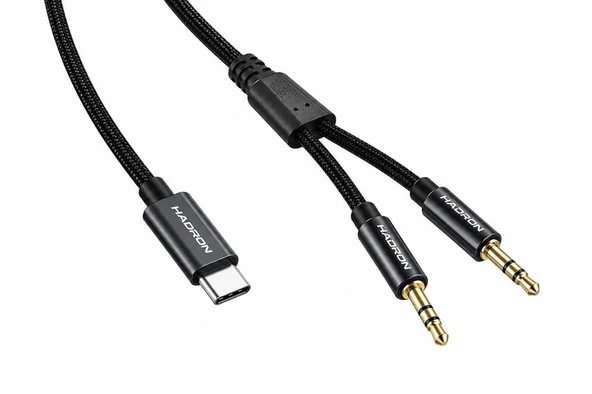 Type-c 3.5 Mm Çift Çıkışlı Ses Kablosu 1.15 M GJ036 ürün görseli 1