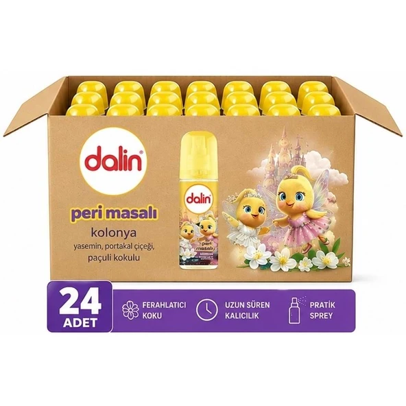 Dalin Bebek Kolonyası 150ML Peri Masalı (Yasemin-Portakal Çiceği-Paçuli Kokulu) (24 Lü Set) ürün görseli 1