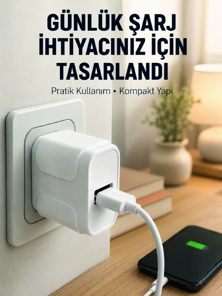 Akıllı Güvenlik Korumalı USB Şarj Başlığı 12W Güç Çıkışı ürün görseli 1