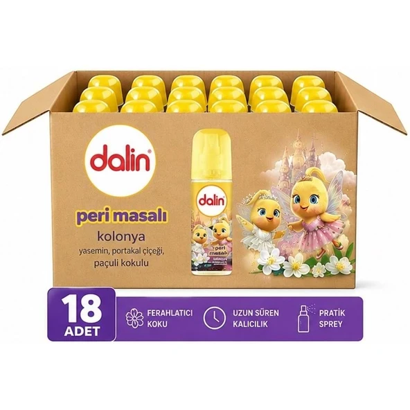 Dalin Bebek Kolonyası 150ML Peri Masalı (Yasemin-Portakal Çiceği-Paçuli Kokulu) (18 Li Set) ürün görseli 1