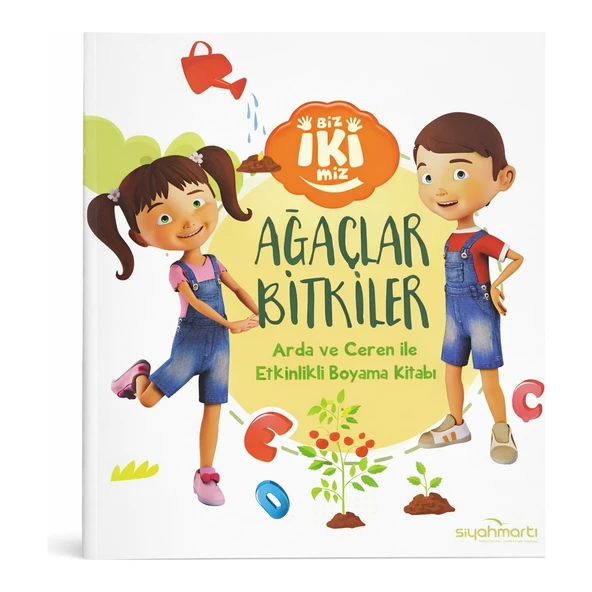 Ağaçlar Bitkiler Biz İkimiz Arda ve Ceren ile Çocuk Okul Öncesi Etkinlikli Boyama Eğitici Aktivite Kitabı ürün görseli 1