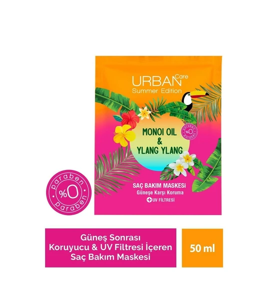 Summer - Monoi Yağı & Ylang Ylang Duş Öncesi Onarıcı Saç Bakım Maskesi - Vegan - 50 ml ürün görseli 1