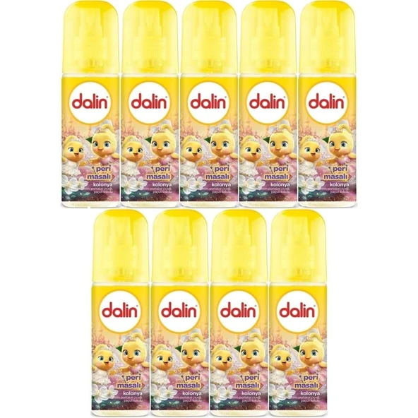 Dalin Bebek Kolonyası 150ML Peri Masalı (Yasemin-Portakal Çiceği-Paçuli Kokulu) (9 Lu Set) ürün görseli 1