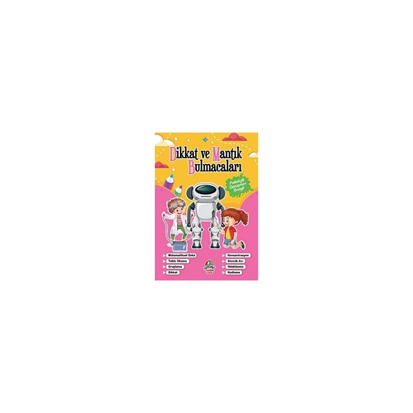Dikkat ve Mantık Bulmacaları - Pembe Kitap ürün görseli 1