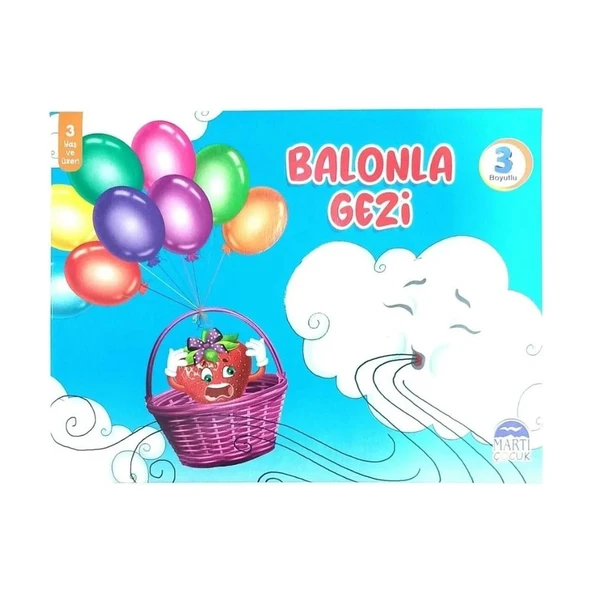 Balonla Gezi 3 Boyutlu Kitap ürün görseli 1