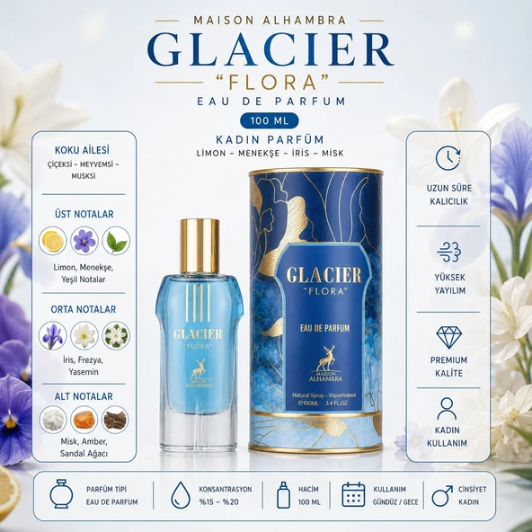 Glacier Flora Edp 100 ml Kadın Parfüm - Resim 2