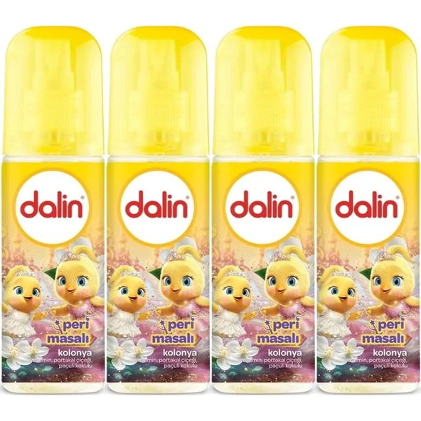 Dalin Bebek Kolonyası 150ML Peri Masalı (Yasemin-Portakal Çiceği-Paçuli Kokulu) (4 Lü Set) ürün görseli 1