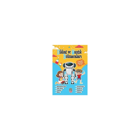 Dikkat ve Mantık Bulmacaları - Mavi Kitap ürün görseli 1