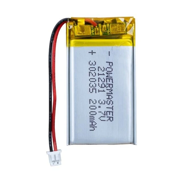 Powermaster 302035 3.7 Volt 200 Mah Lityum Polimer Pil ürün görseli 1