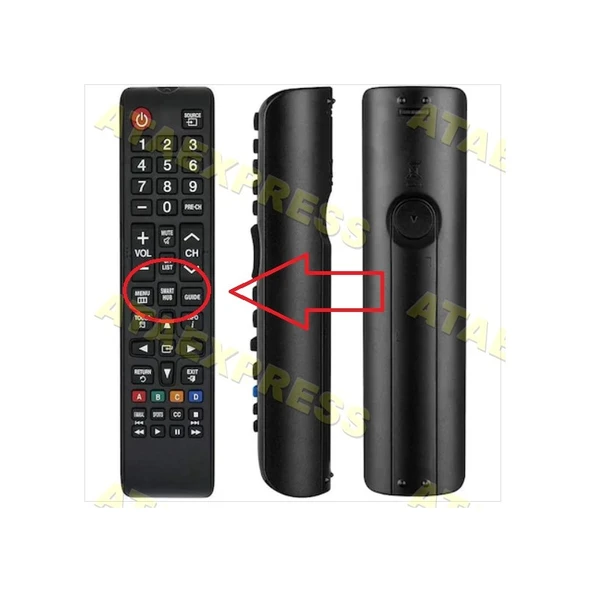 Samsung Lcd Led Tv Kumanda Tüm Modellere Uyumlu Smart Tuşlu Kısa ürün görseli 1