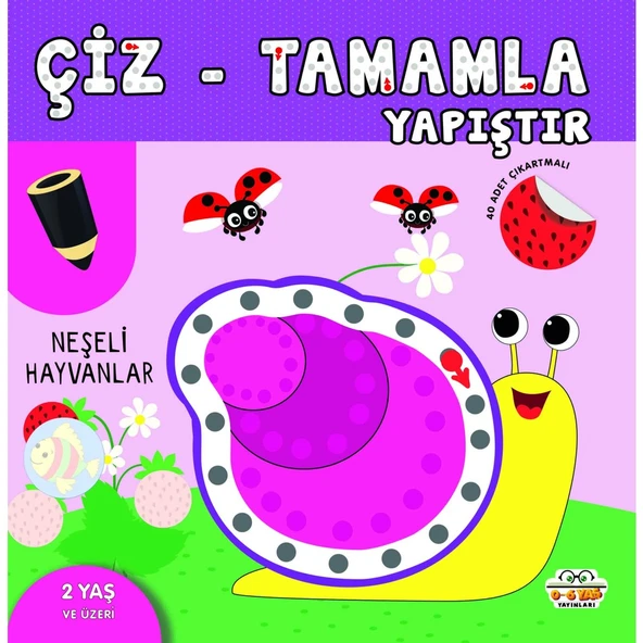 Çiz-Tamamla-Yapıştır / Neşeli Hayvanlar ürün görseli 1