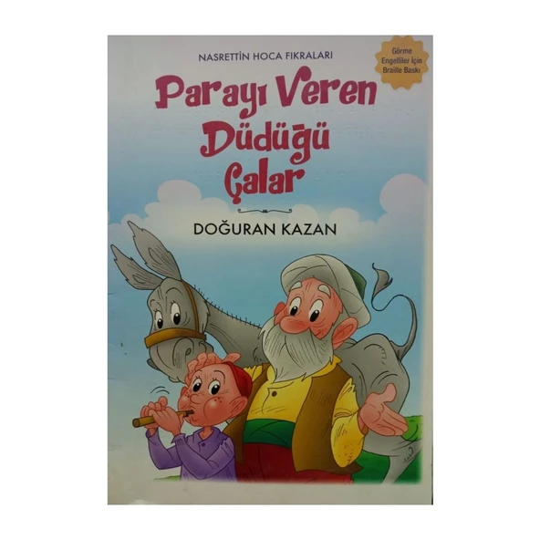 Görme Engelliler Için Braille Kitap – Parayı Veren Düdüğü Çalar Hikaye Kitabı | Kabartma Yazı Eğitim Kitabı ürün görseli 1