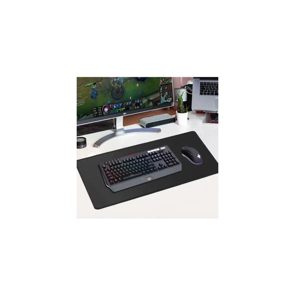 Siyah 90X40 cm Xxl Gaming Oyuncu Mouse Pad Mousepad ürün görseli 1