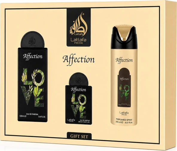Pride Affection Gift Set Edp 100 ml + Edp 20 ml + Parfüm Spreyi 200 ml Unisex Parfüm Hediye Seti ürün görseli 1