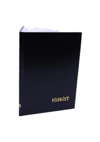 Özkan Ticari Fihrist 17x24 16 Lı Cilt Bezli  Siyah ürün görseli 1