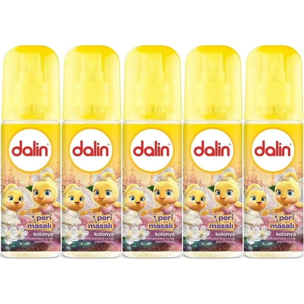 Dalin Bebek Kolonyası 150ML Peri Masalı (Yasemin-Portakal Çiceği-Paçuli Kokulu) (5 Li Set) ürün görseli 1