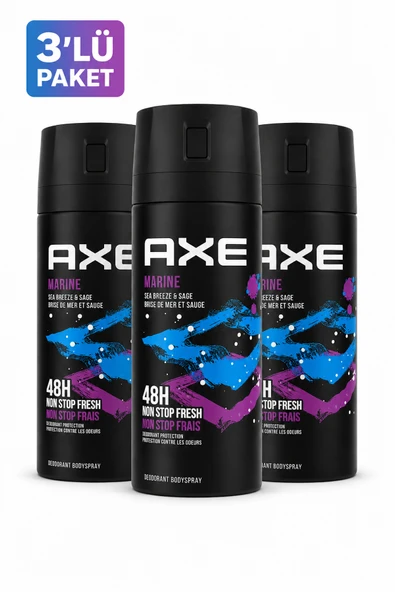 Axe Marine Erkek Deodorant 150 ml x 3 Adet ürün görseli 1